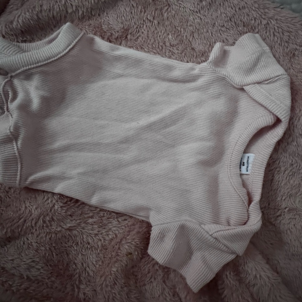 Nordstrom Baby Pink Crew Neck One Piece
